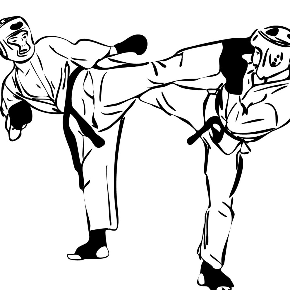 Борцы дзюдо вектор