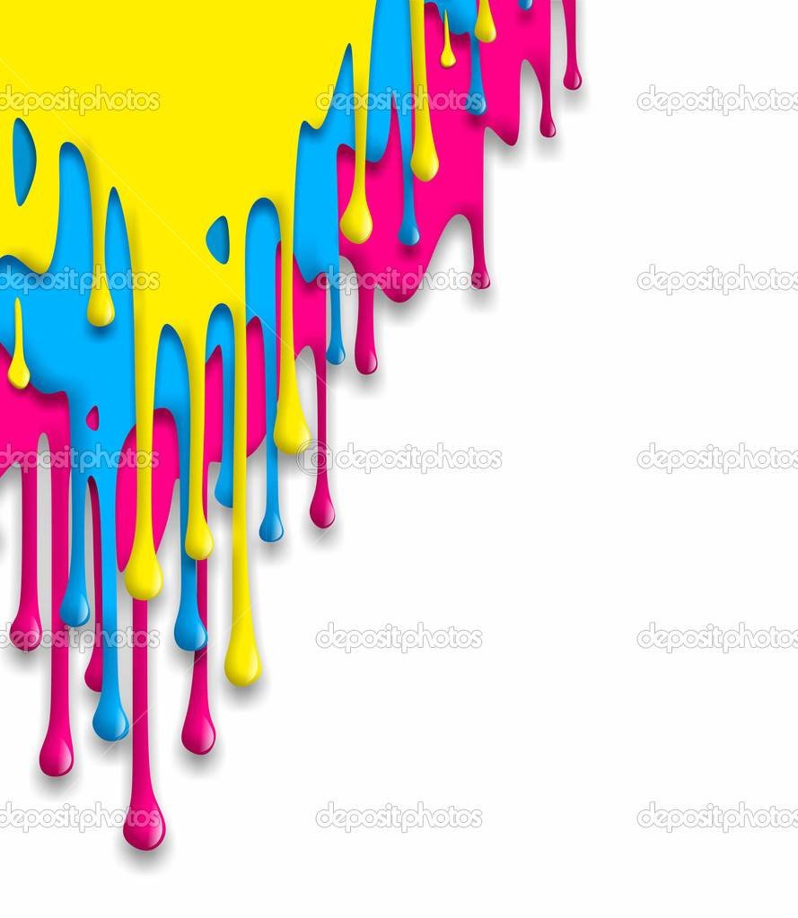 Стекающая краска