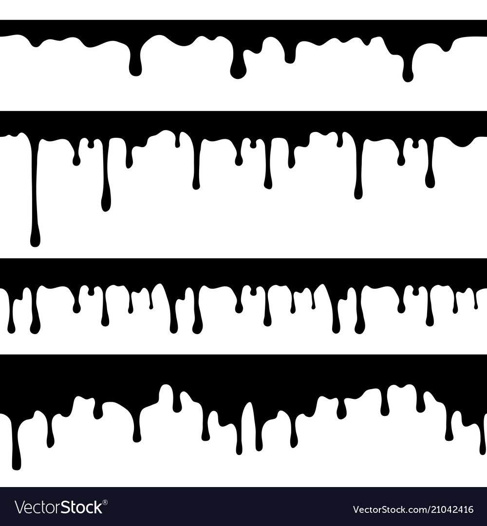 Стекающая красная краска