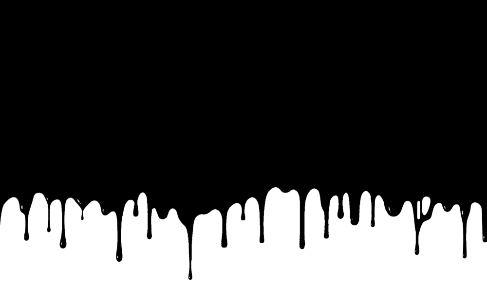 Подтеки черной краски