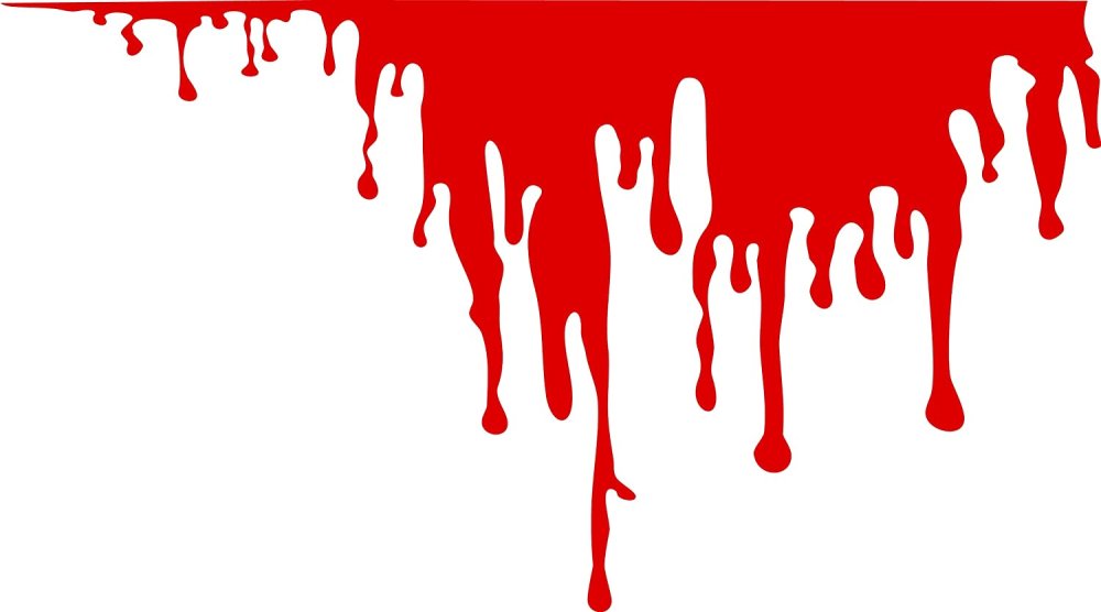 Разноцветные потеки краски