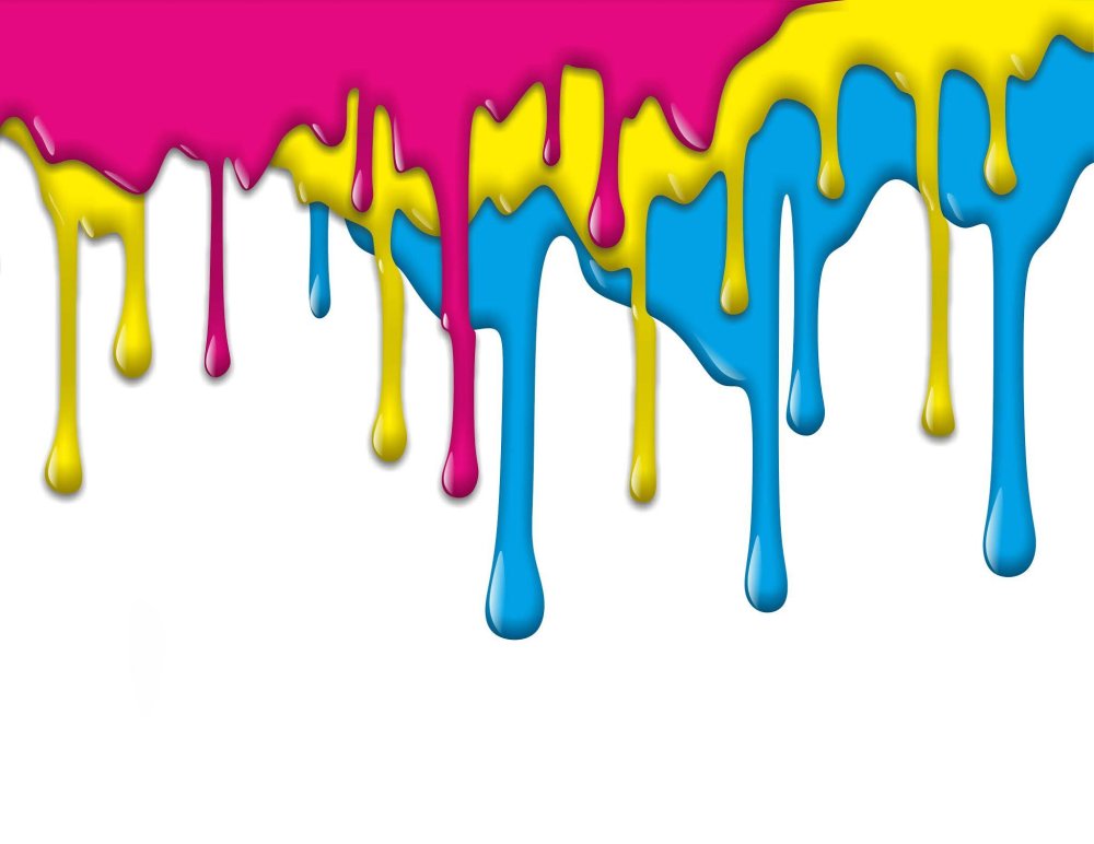 Подтеки черной краски