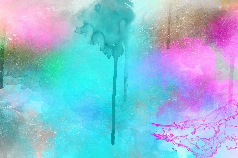 Капли краски стекают