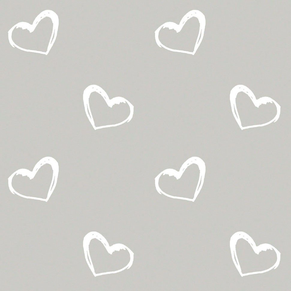 Сердце черно белое