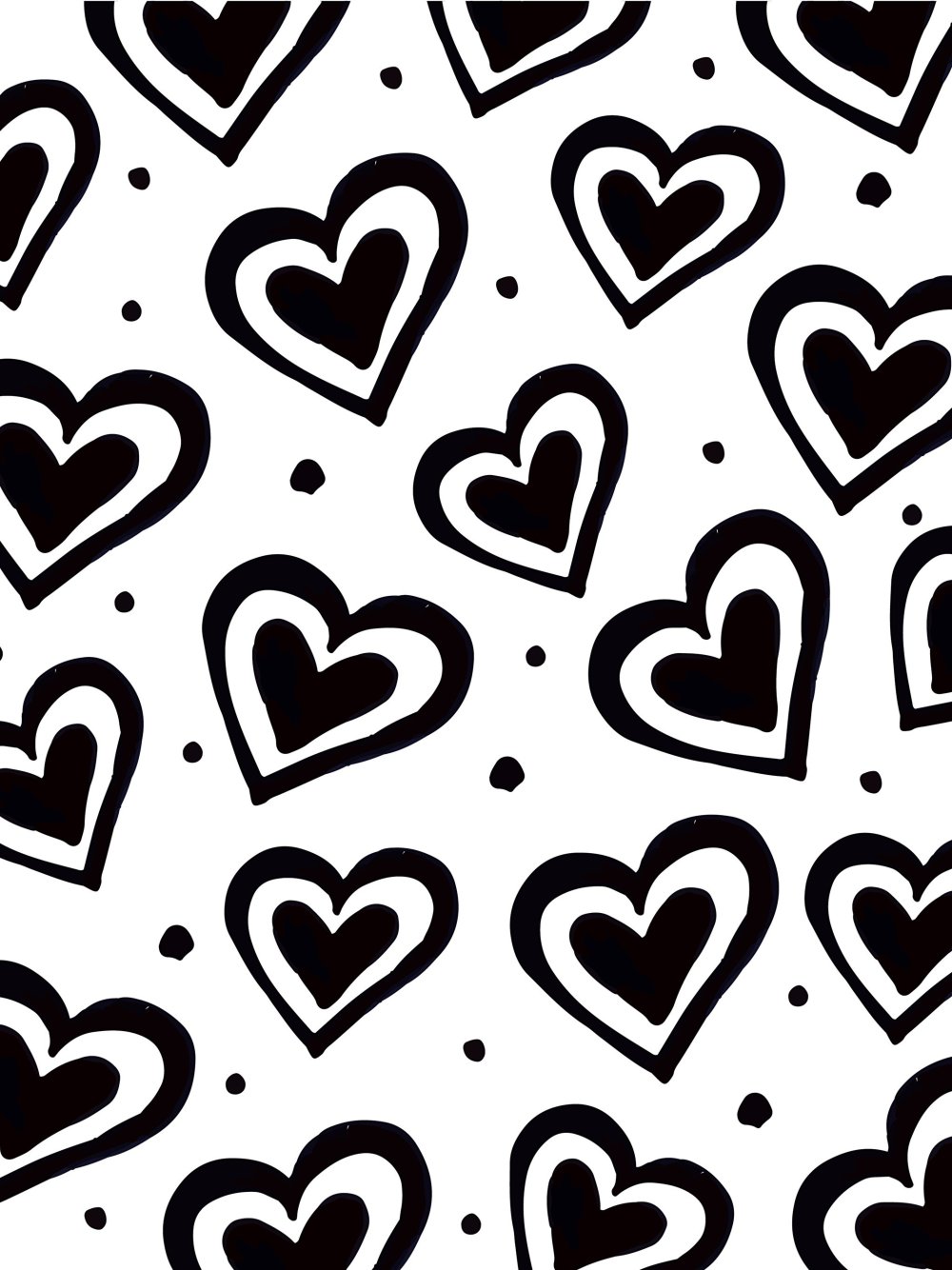 Сердечки на белом фоне