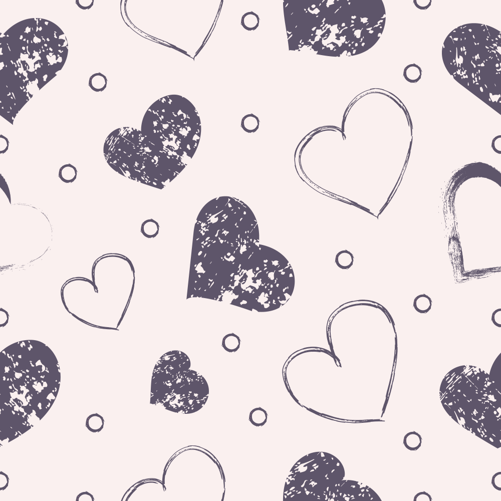 Светлый фон с сердечками