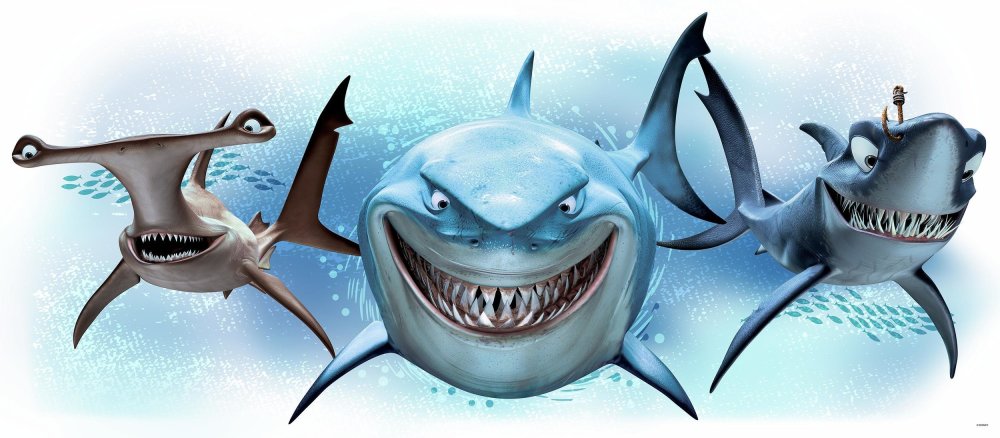 Акулы мультяшные
