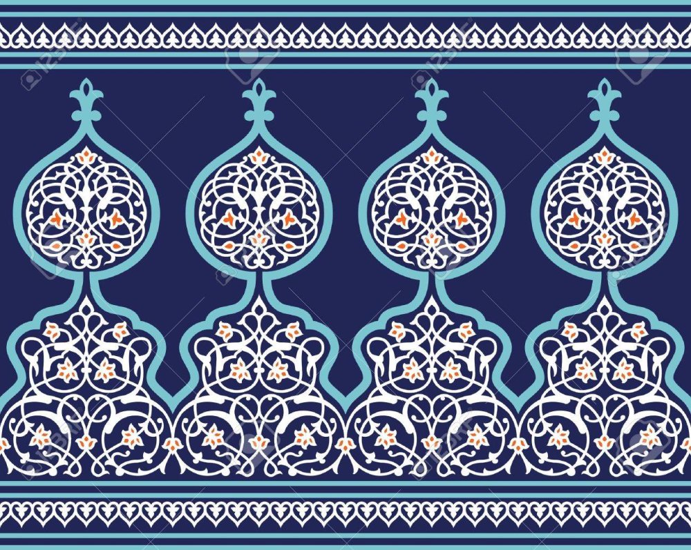 Иранские узоры вектор