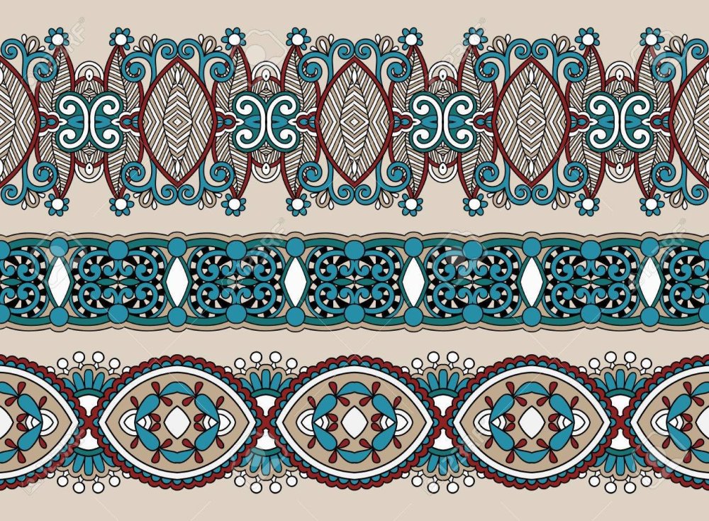 Арабский орнамент в полосе