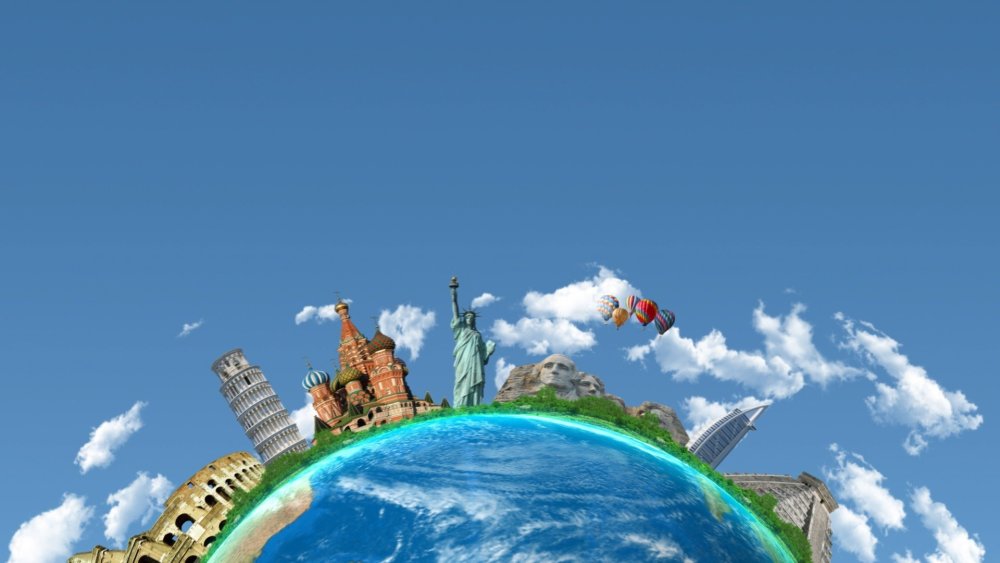 Фон для презентации путешествие