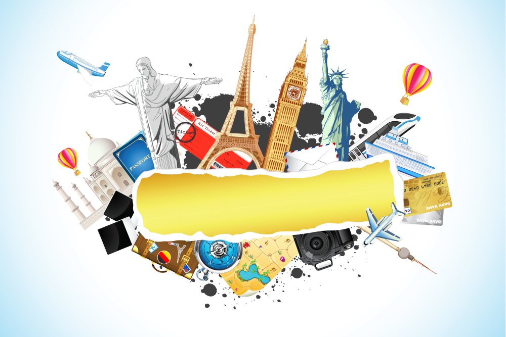 Старинная карта с кораблем