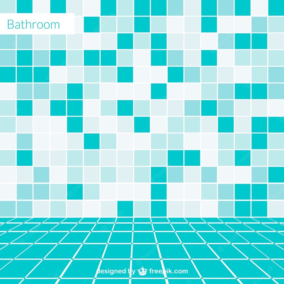 Мультяшная плитка для ванной комнаты