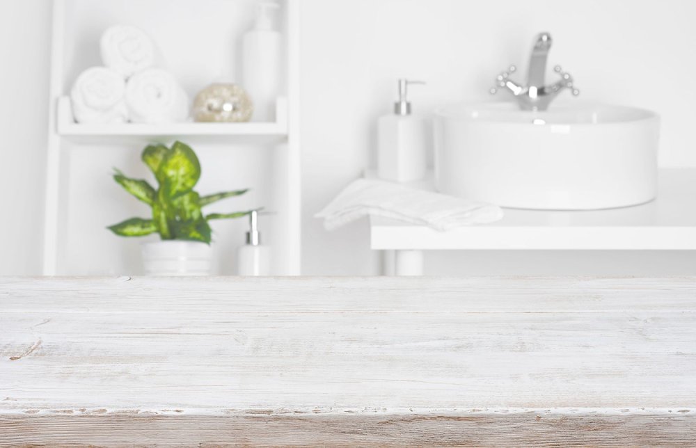 Столик в ванной фон