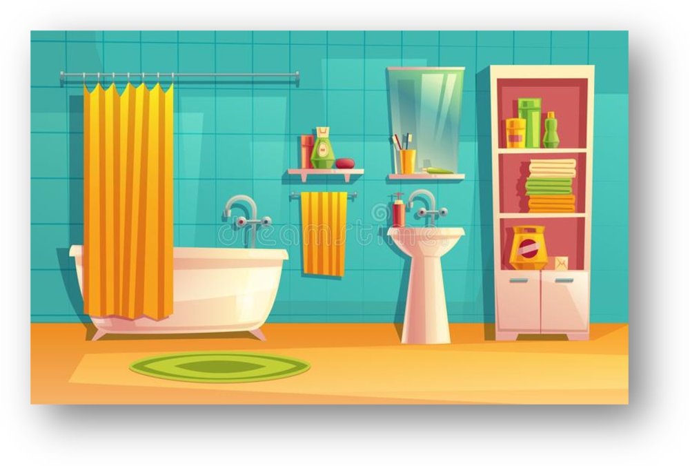 Ванная комната мультяшка