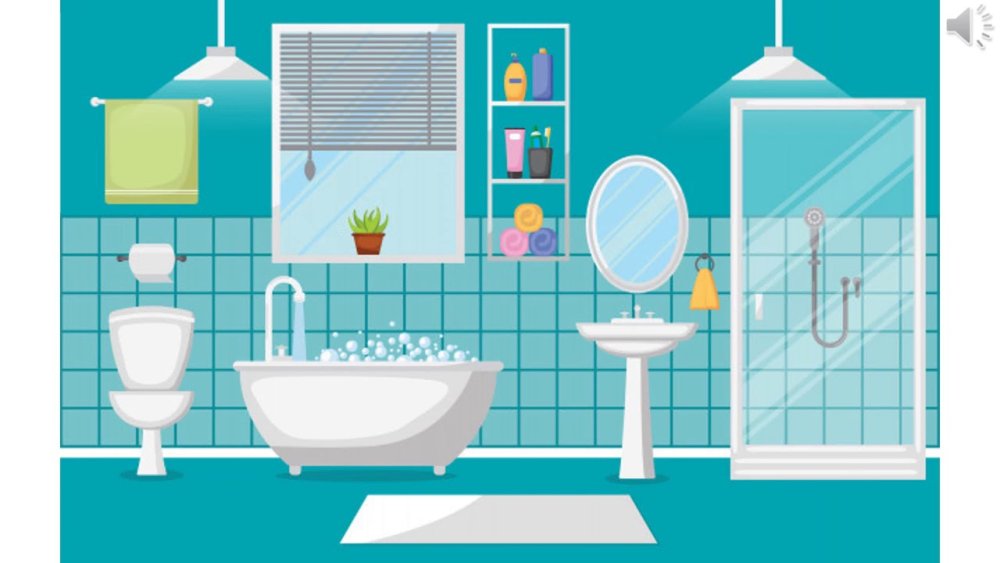 Ванная для бумажных кукол