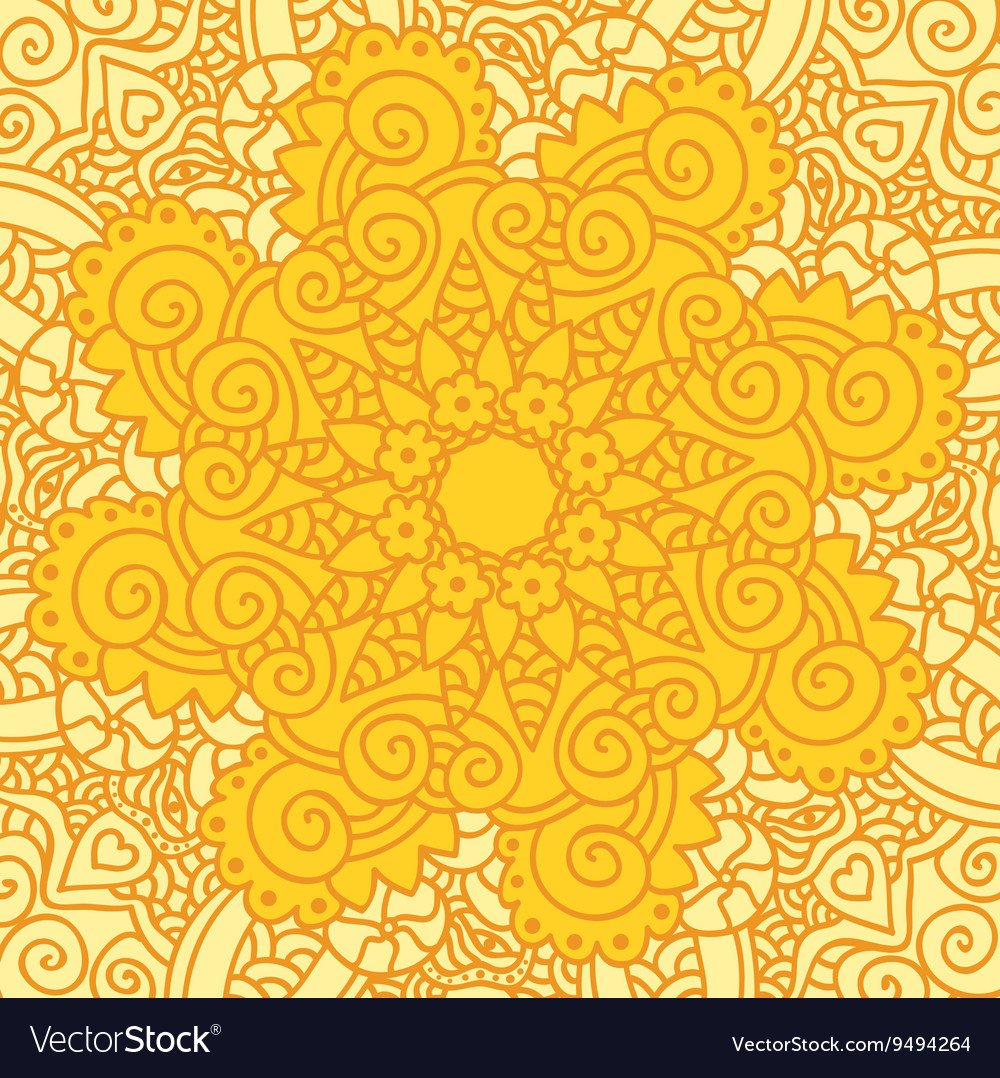 Желтое солнце орнамент