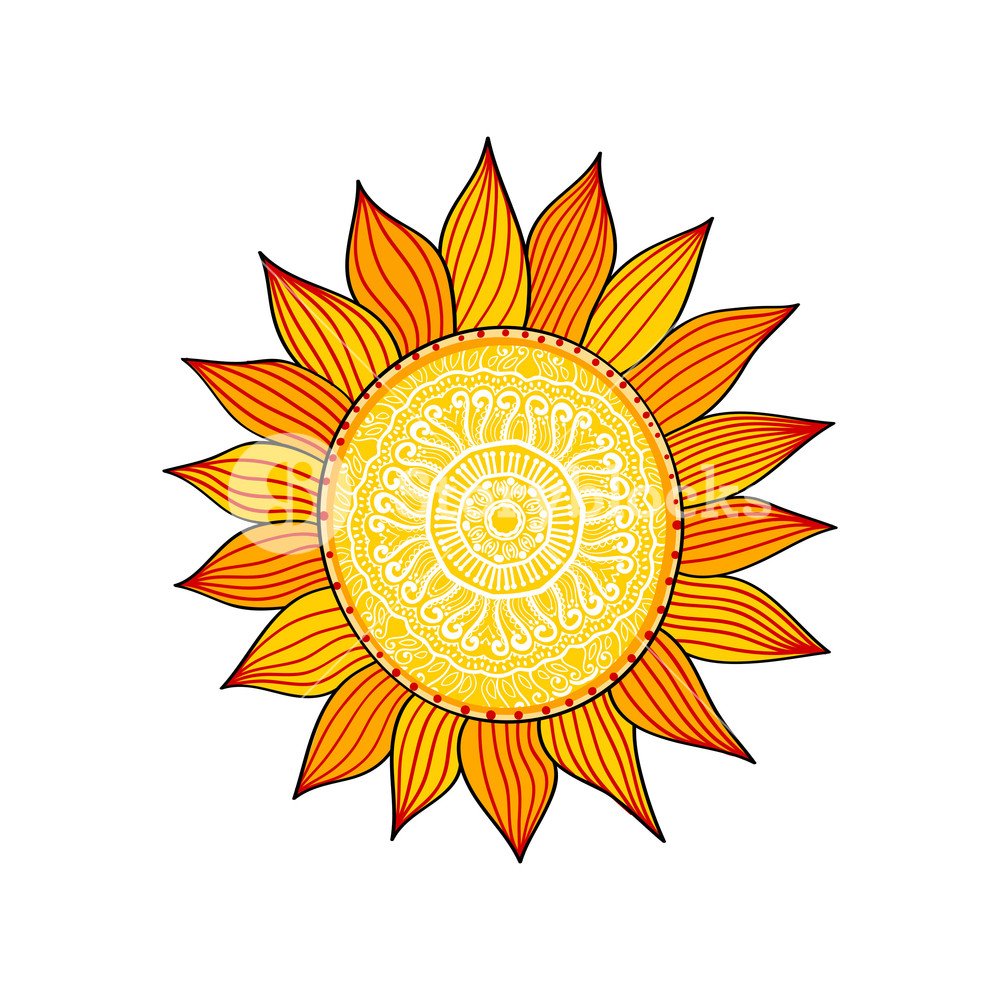 Подсолнух орнамент