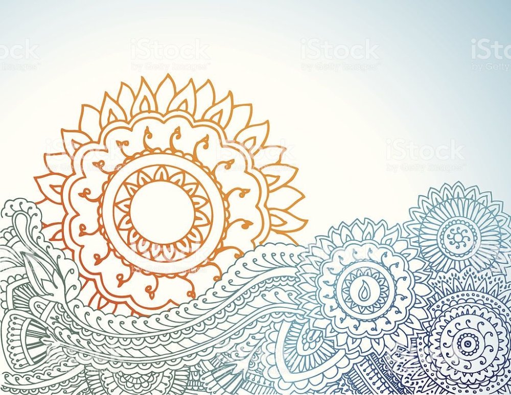 Восточный орнамент солнце