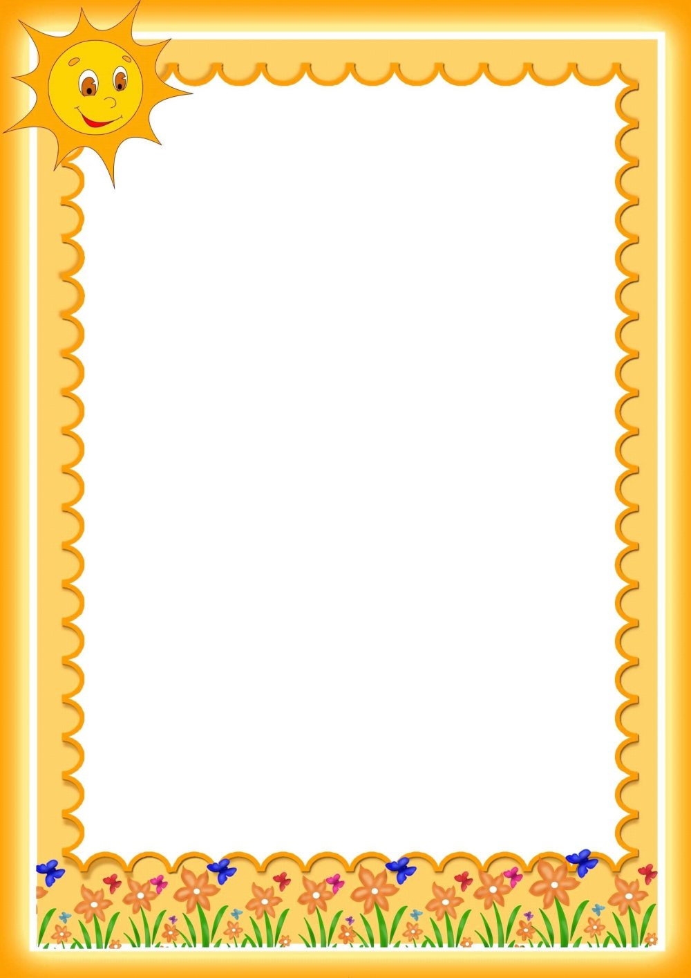 Рамки для текста детские