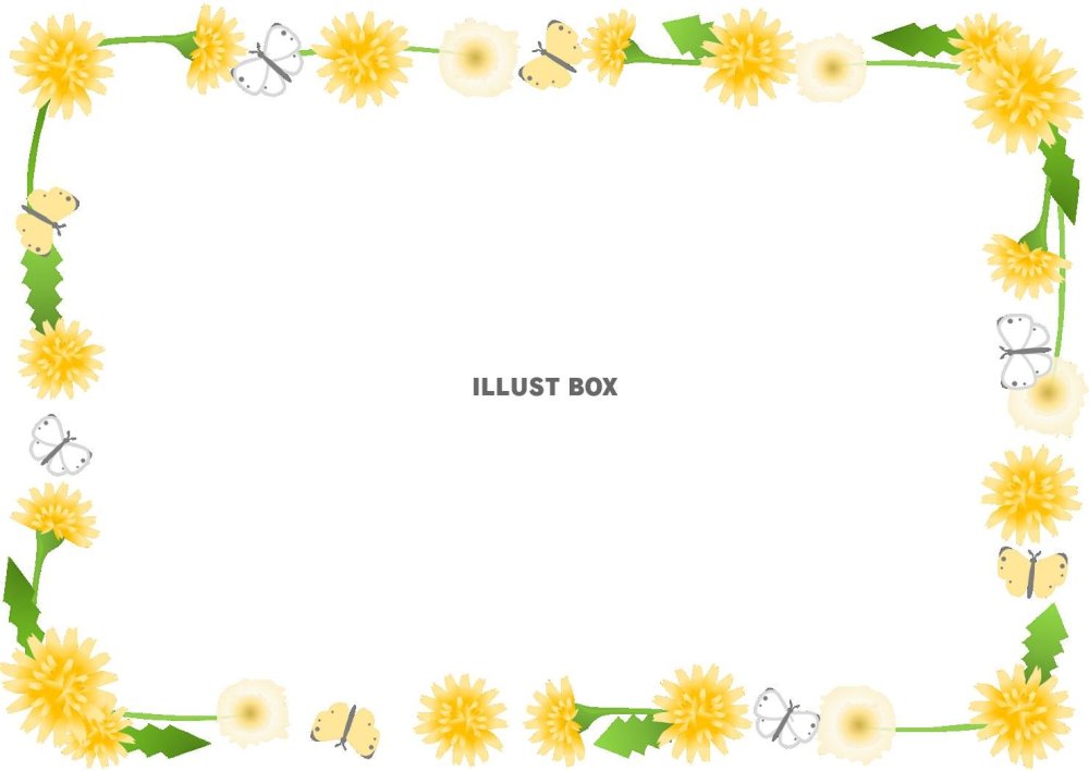 Рамка из одуванчиков