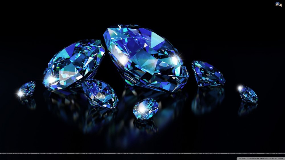 Сапфир, чёрный бриллиант, Алмаз
