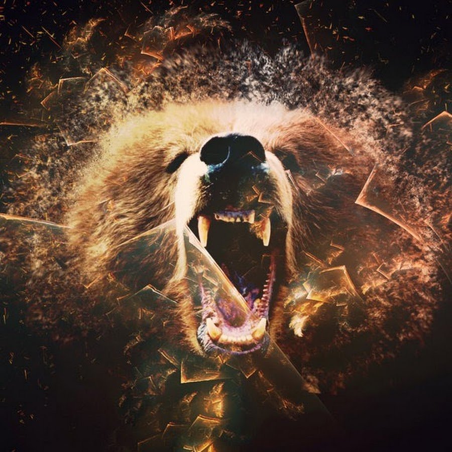 Медведь в ярости арт