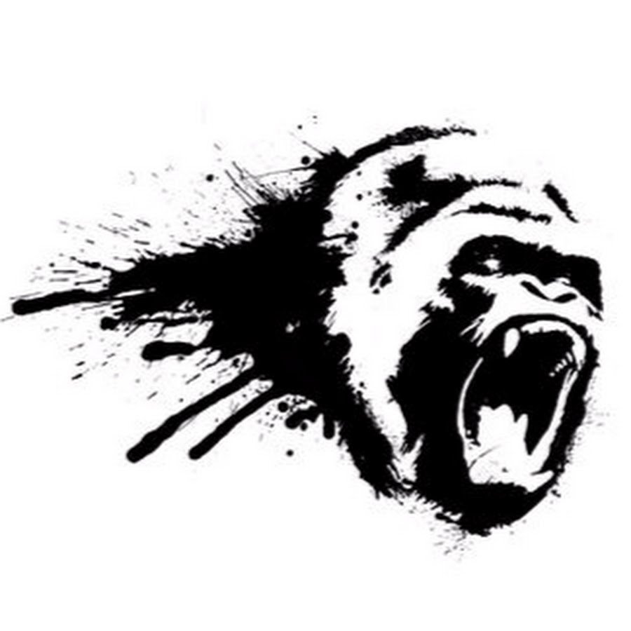 Горилла эскиз тату