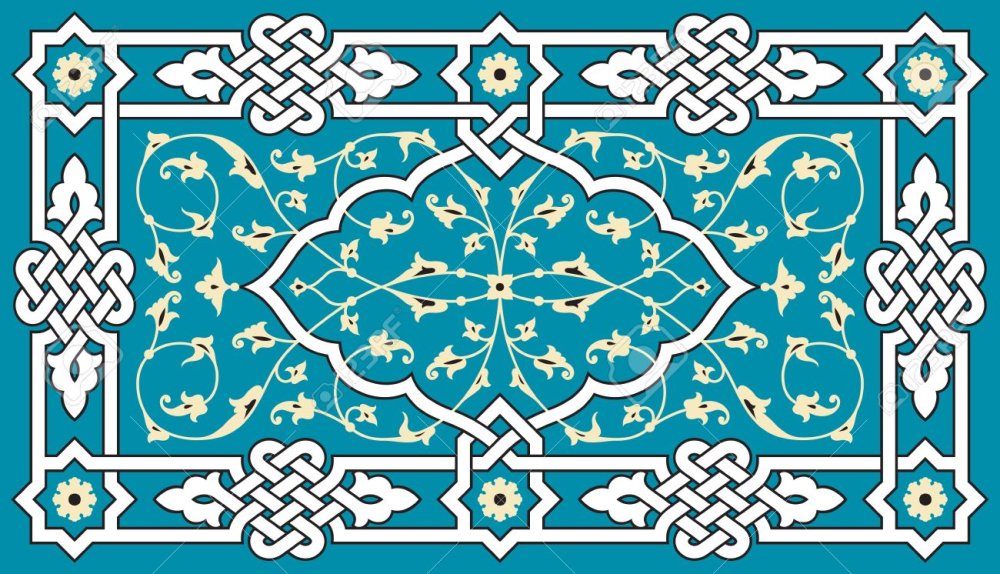 Арабский орнамент вертикальный