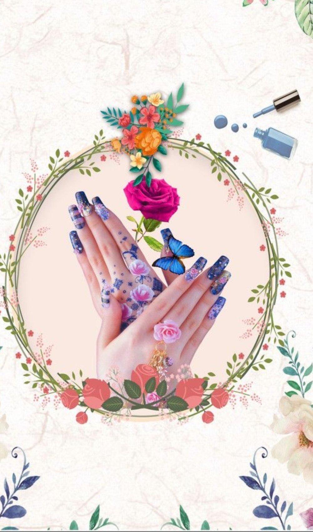 Фон для сторис мастера маникюра