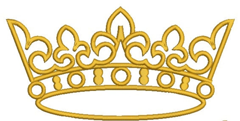 Макет вышивки корона