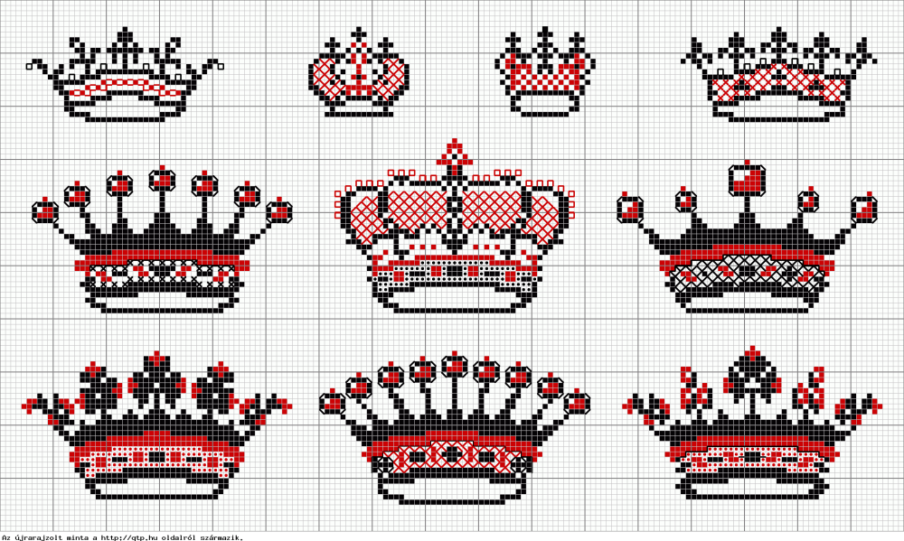 Корона вышивка