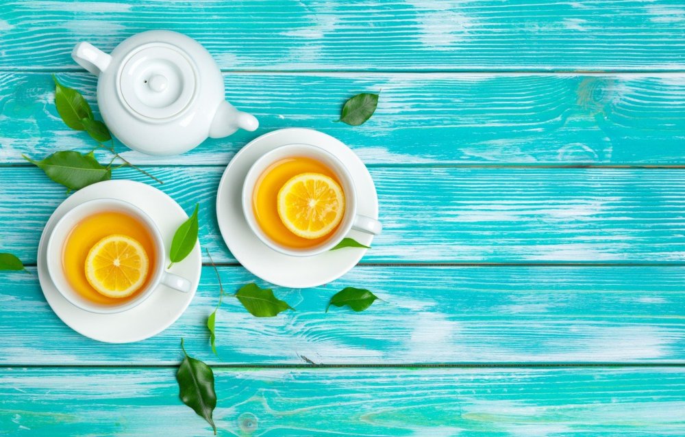 Чай вид сверху