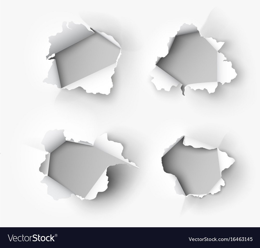 Порванная черная бумага