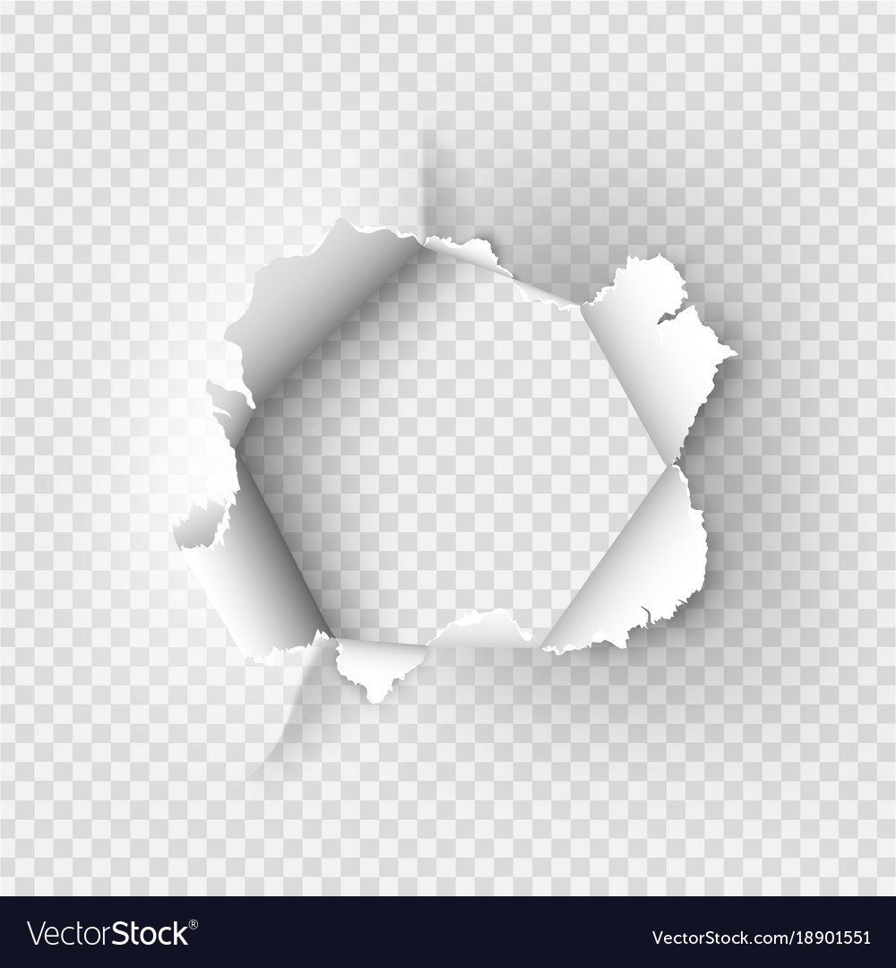 Рваная дыра в бумаге