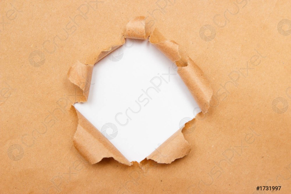 Рваная дыра в бумаге