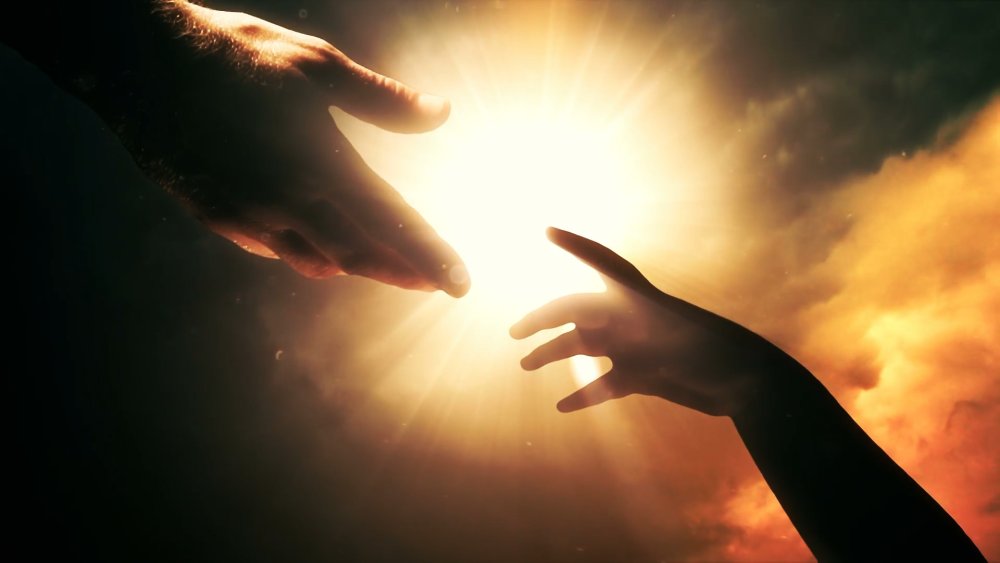 Рука черно белая