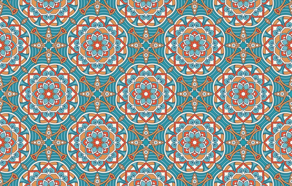 Марокканский узбекский национальный узор орнамент