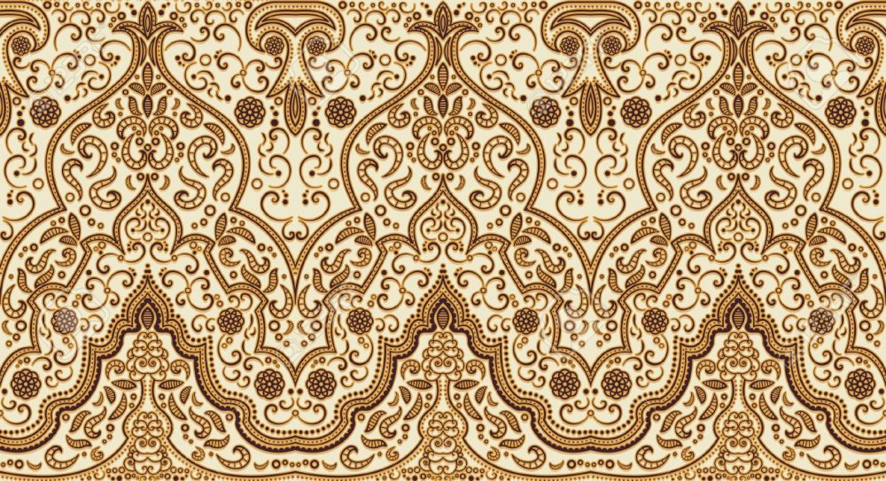 Арабский орнамент светлый