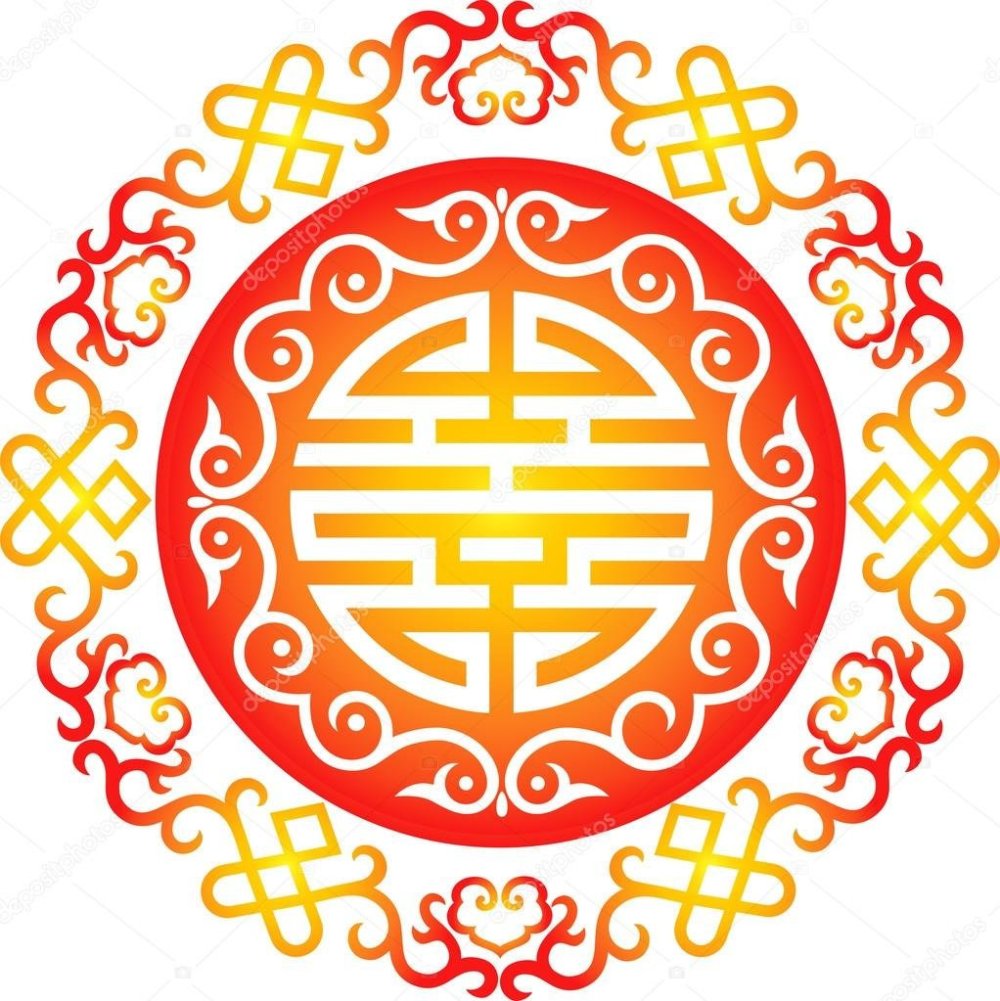 Китайский монгольский орнамент вектор