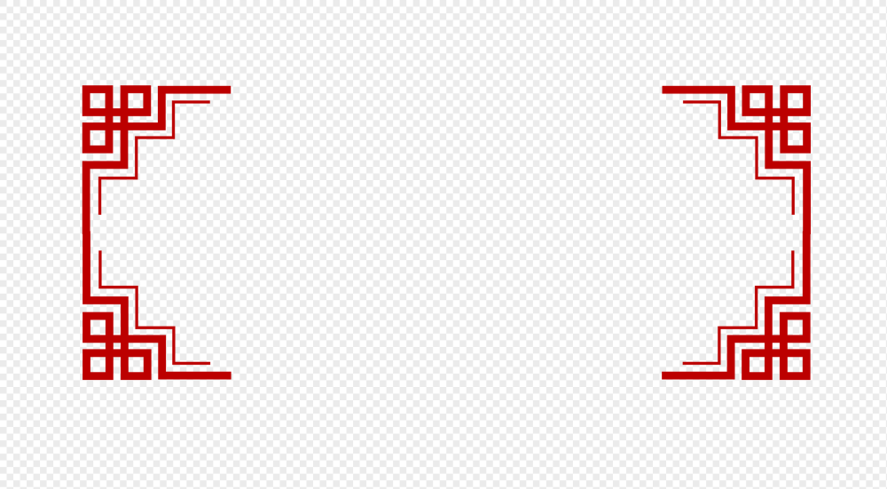 Уголок рамка в китайском стиле