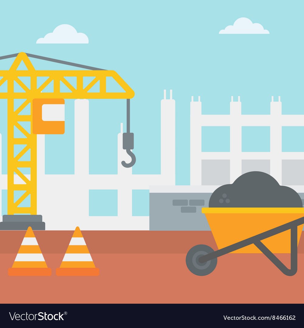 Строительная площадка вектор