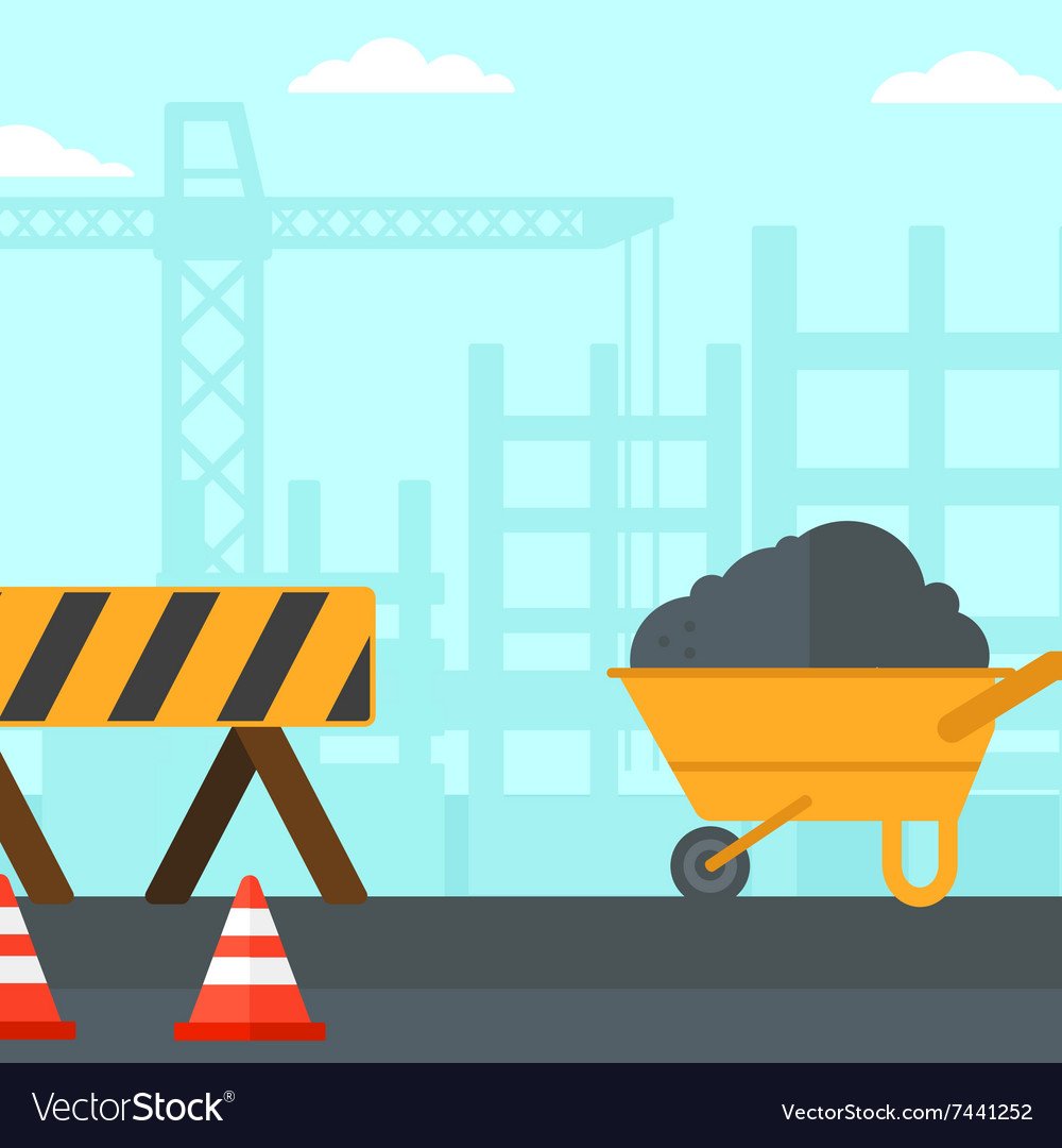 Фон стройка Flat