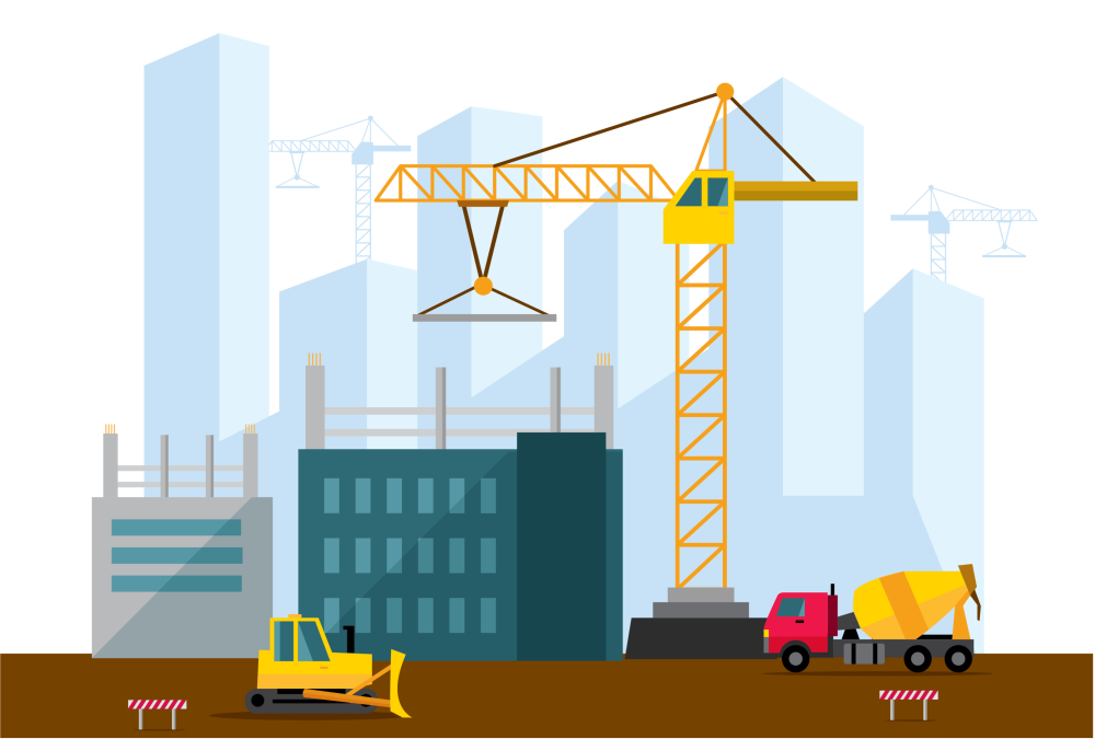 Строительная площадка вектор