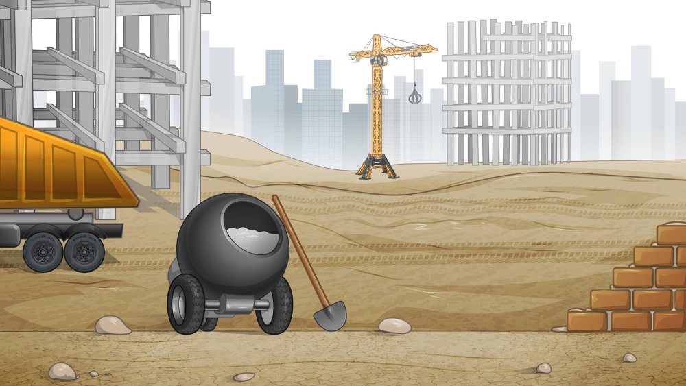 Фон стройка для детей