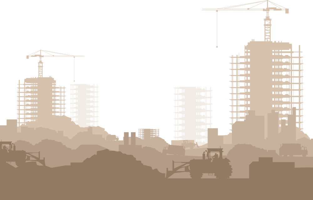 Строящийся город вектор