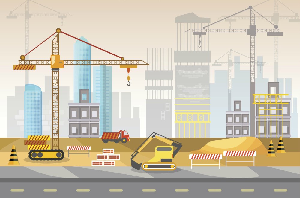 Стройка мультяшная