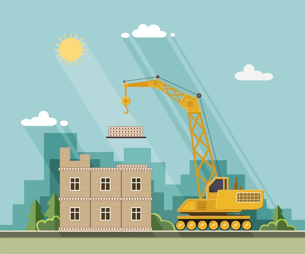 Кран строительный