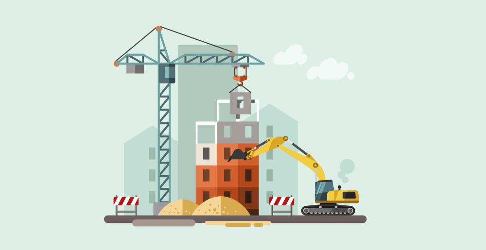 Стройка иллюстрация