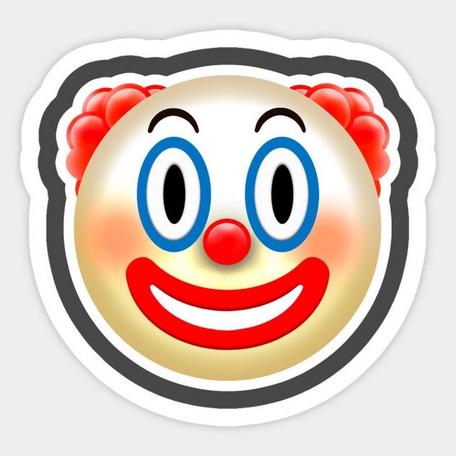 Клоун стикер ВК