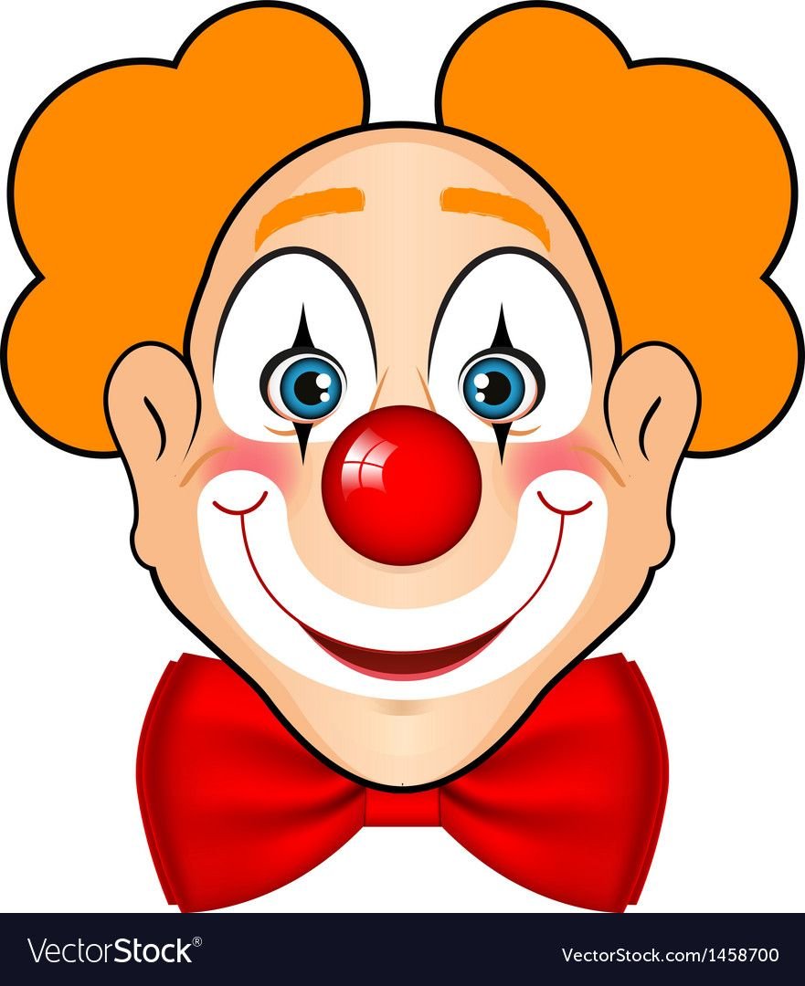 Лицо веселого клоуна